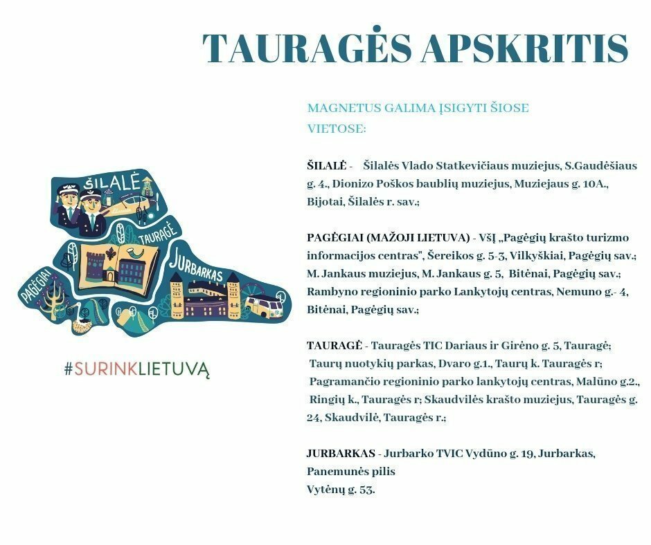 Surink Lietuvą Tauragės apskritis - kur įsigyti