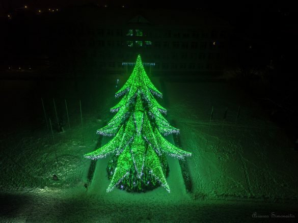 Širvintų miesto kalėdinė eglė.