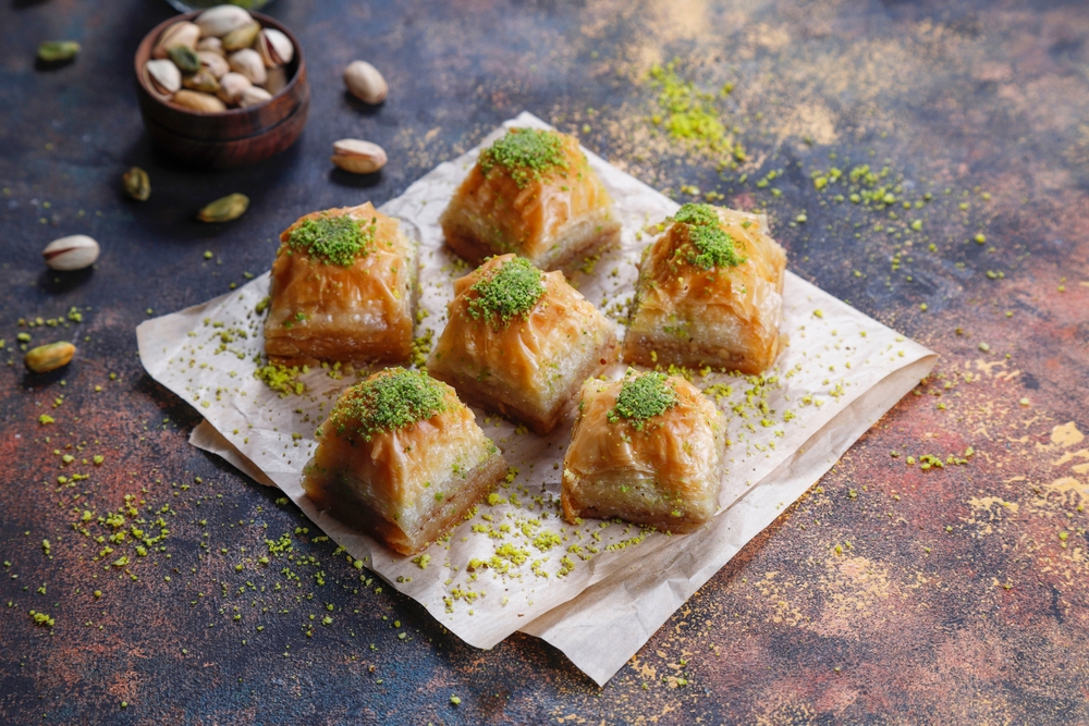 Baklava su pistacijomis